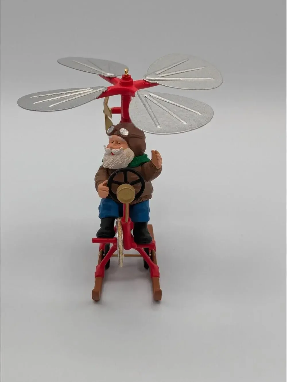 Hallmark Keepsake Santa's Flying Machine 1998, Handcrafted Ornament, Tin, NEW